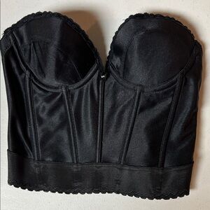 Vintage Black Strapless Bra